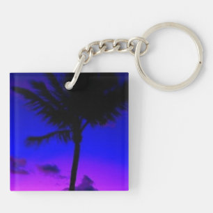 MIAMI BEACH SUNSET KEY RING
