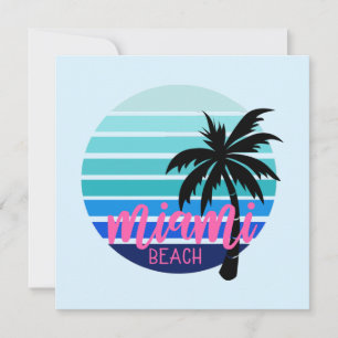 Miami Beach  Thank You Card