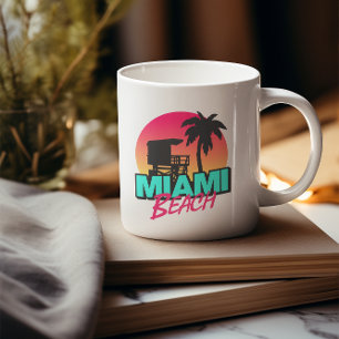 Miami Beach Travel Vintage  Coffee Mug