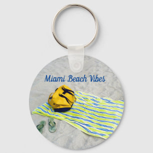 Miami Beach Vibes Key Ring