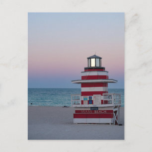 Miami Beach Watch Tower postcard