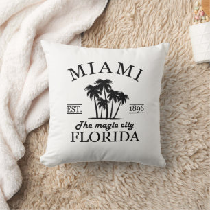 Miami City beach of Florida Cushion