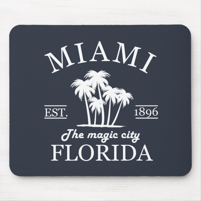 Miami City beach of Florida Mouse Pad (Front)