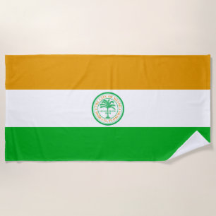 Miami city flag beach towel
