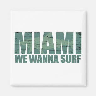 Miami city Florida blue Magnet