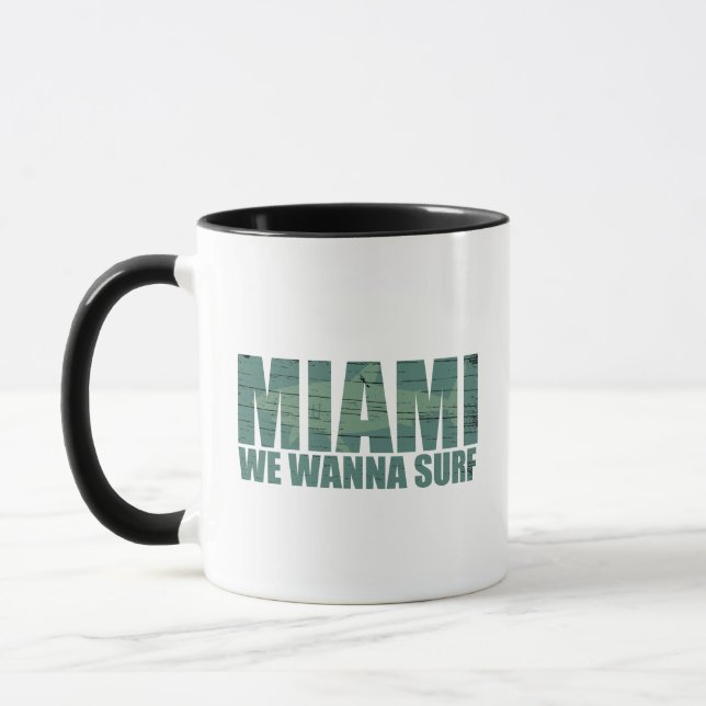 Miami city Florida blue Mug (Left)