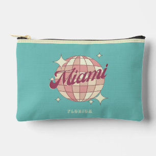Miami City Florida retro vintage souvenir Accessory Pouch