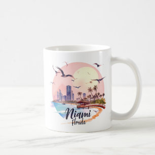 Miami City Florida skyline Coffee Mug