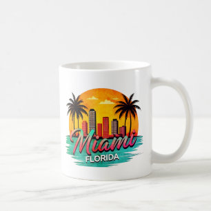 Miami City Florida skyline Coffee Mug