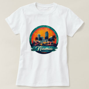 Miami City Florida skyline T-Shirt
