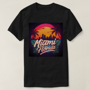 Miami City Florida skyline T-Shirt
