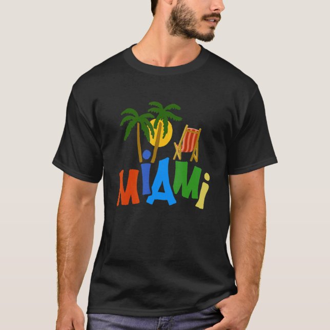 Miami City Florida souvenir  for men women 3 T-Shirt (Front)
