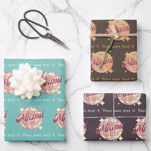 Miami City Florida USA Gift Wrapping Paper Sheets