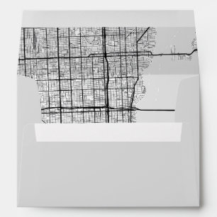 Miami City Map Envelope