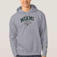 Miami Coastal Spirit Vintage Varsity Hoodie