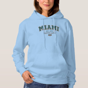 Miami Coastal Spirit Vintage Varsity Women’s Hoodi Hoodie