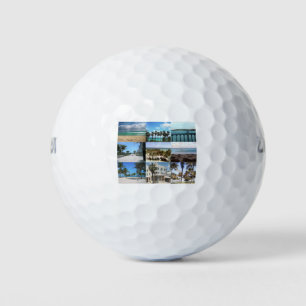 Miami Collage - 50 Shades of Blue Golf Balls
