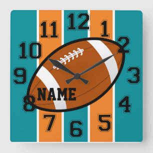 Miami Colours Football Wall Clock