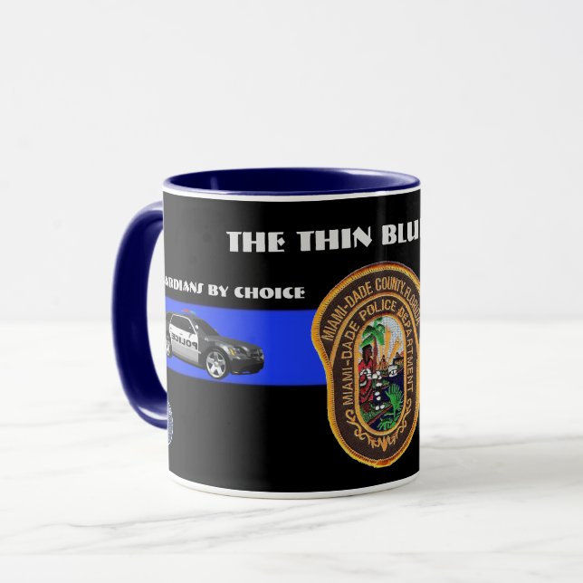 Miami-Dade The Thin Blue Line Combo Mug (Front Left)