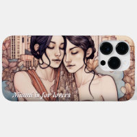 Miami Downtown Women Cuddling Lesbians Drawing