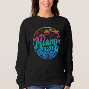 Miami Family Summer Vacation Beach Cruise Sunglass Sweatshirt