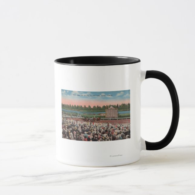 Miami, FL - View of Hialeah Park with Horse Mug (Right)