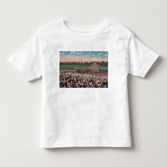 Miami, FL - View of Hialeah Park with Horse Toddler T-Shirt (Front)