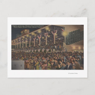 Miami, FL - West Flagler Kennel Club, Dog Postcard