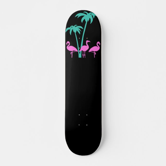 Miami Flamingos Skateboard (Front)