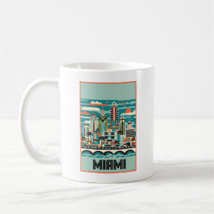 Miami Florida Art Deco Coffee Mug