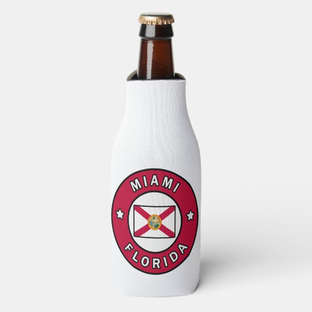 Miami Florida Bottle Cooler (Bottle Front)