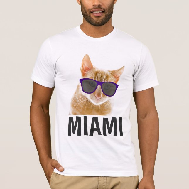 MIAMI FLORIDA Cat T-shirts (Front)