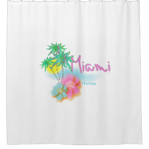 Miami, Florida Curtain Graphic Cool