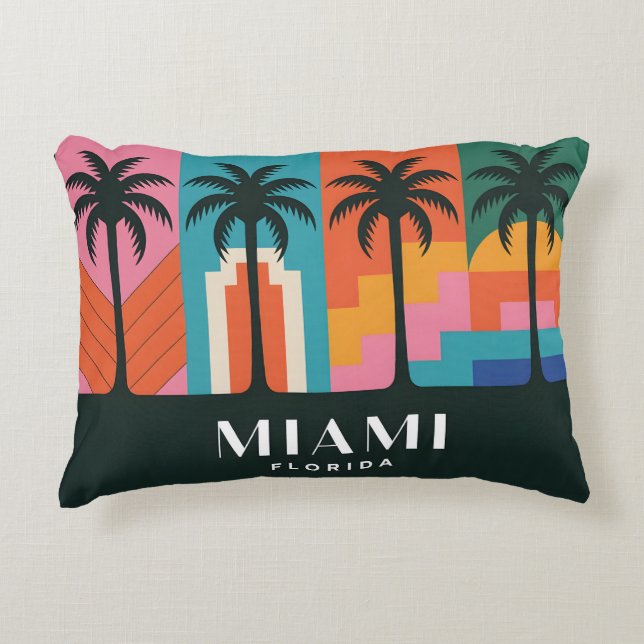 Miami Florida Decorative Cushion (Front)