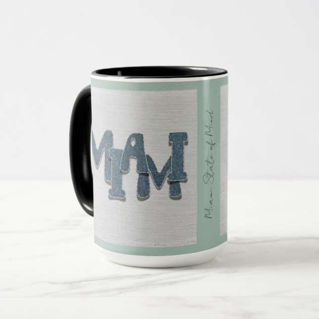 Miami Florida Denim Mug (Front Left)