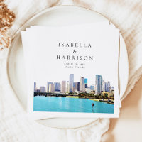 MIAMI Florida Destination Travel Skyline Wedding