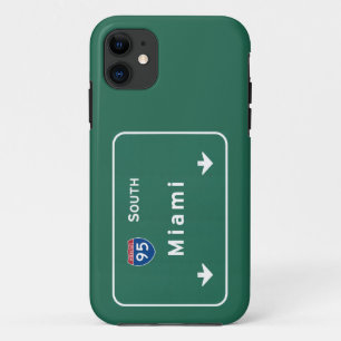 Miami Florida fl Interstate Highway Freeway : iPhone 11 Case
