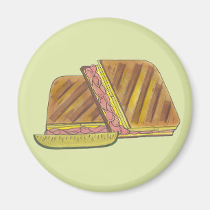 Miami Florida Ham Swiss Cheese Cuban Sandwich Magnet