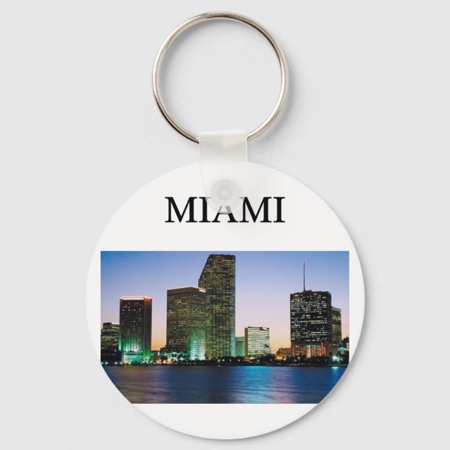 MIAMI florida Key Ring (Front)