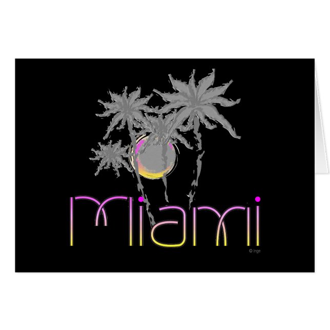 Miami, Florida Palms Cool (Front Horizontal)