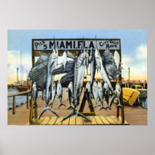 Miami Florida Pier 5 Poster