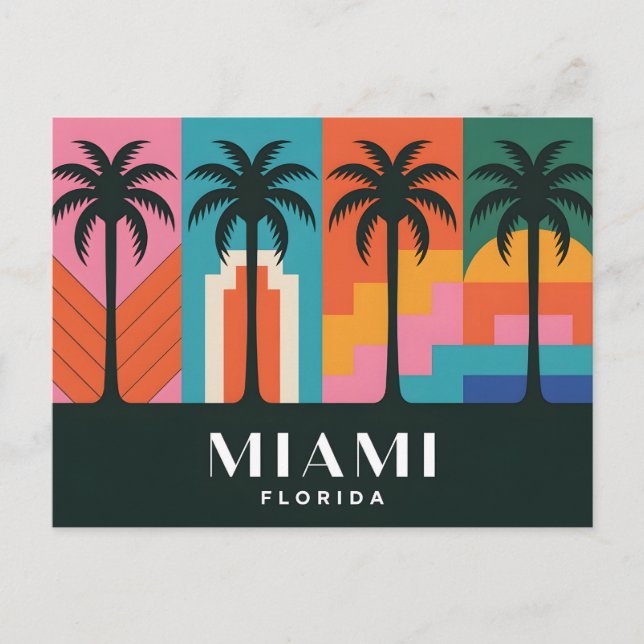 Miami Florida Postcard (Front)