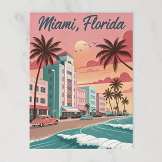 Miami, Florida Postcard