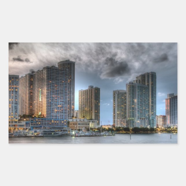 Miami, Florida Rectangular Sticker (Front)