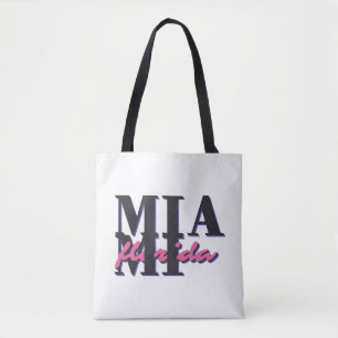 Miami Florida – Retro Bold Typography Graphic Tote Bag