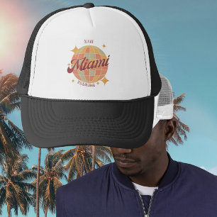 Miami Florida Retro Vintage Party outfit Trucker Hat