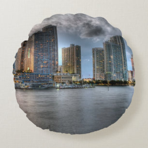 Miami, Florida Round Cushion
