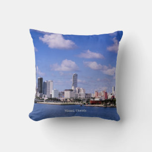 Miami, Florida Skyline Cushion