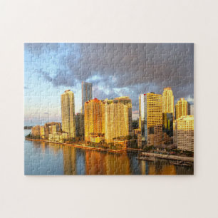Miami Florida Skyline. Jigsaw Puzzle