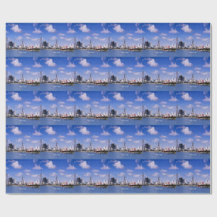 Miami, Florida Skyline Wrapping Paper